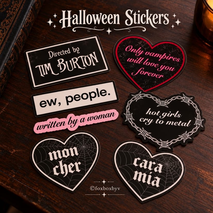 Halloween stickers set - Image 1